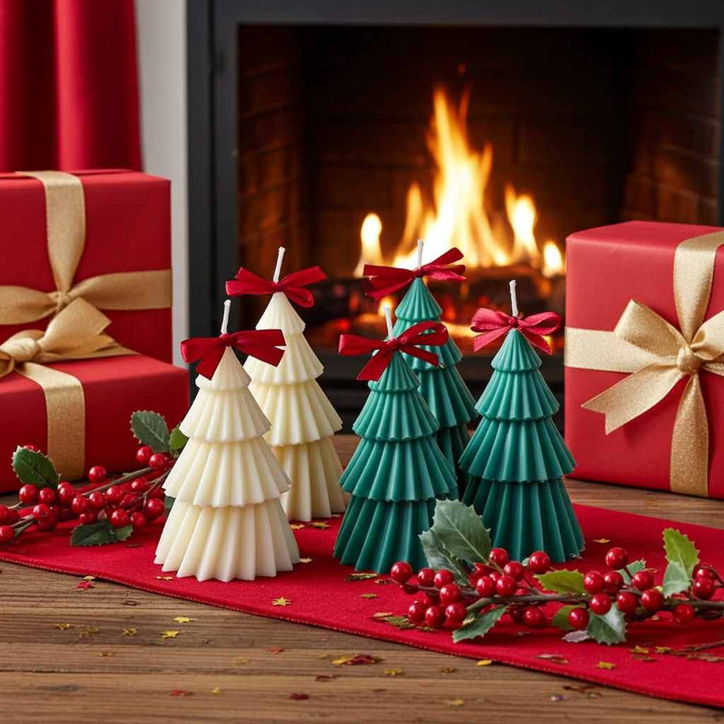 Festive Christmas Candle Tree Bundle – Perfect Holiday Gift