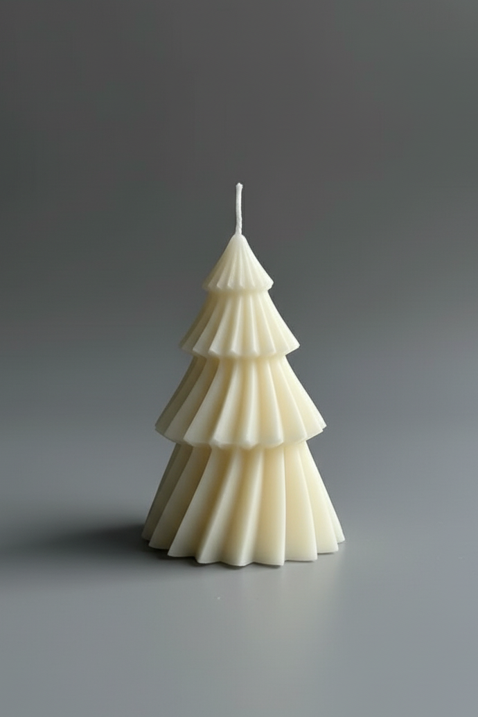 🎄 Magical White Christmas Candle